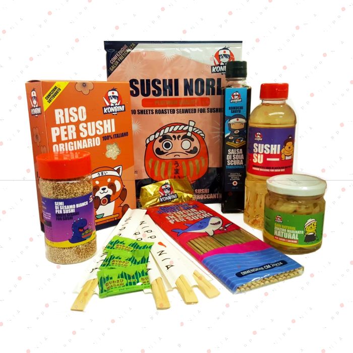iSottcom Kit Sushi fai da te, adatto a principianti ed esperti - senza  plastica - Il miglior kit, professionale e veloce - Preparare sushi, a casa  - APP PER RICETTA - disponibile